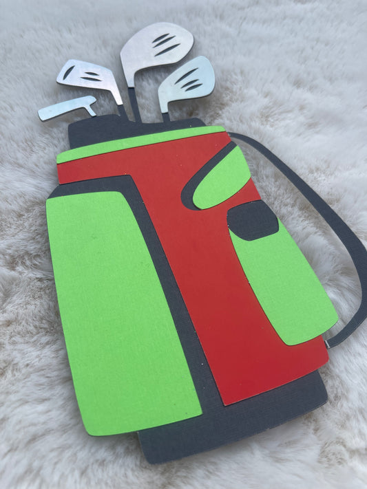 Golf Bag Gift Card Holder